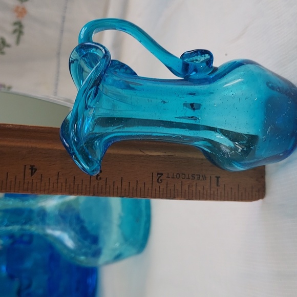 Vintage hand blown glass Mini vase creamer pitcher - Picture 10 of 13